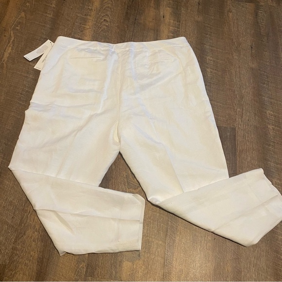 NWT Calvin Klein White Linen Pants Size 18W - Picture 11 of 11